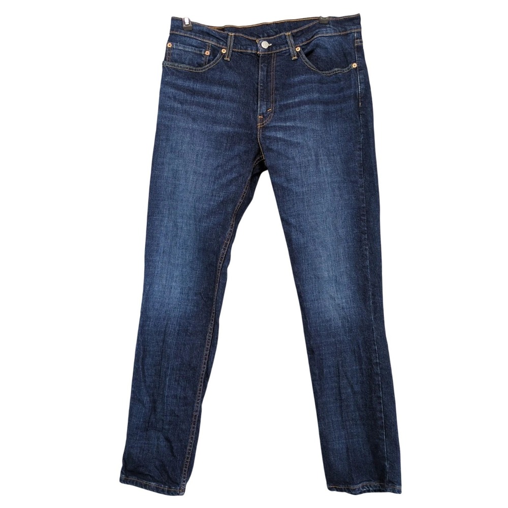 Levi's 511 Slim Jeans Mens 34x32 Dark Wash Stretch Tapered Leg Workwear Casual